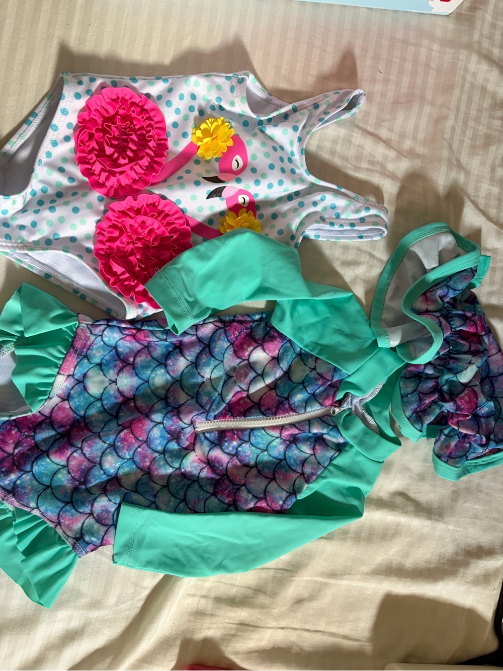 2- kids swimsuits 9 month